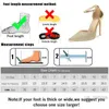 Dress Shoes 2023 Ladies High Heels New In Gold Bling Sandals Slingbacks Footwear Pointed Toe Slides Outside Spring Female Shoes Women Pumps L230216