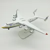 Aircraft Modle 20cm Alloy Metal Sovjet Union Air Antonov 225 AN-225 MRIYA VÄRLIGT Biggest Cargo Airplane Model Plane Diecast Aircraft Wheels 230503