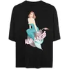 Modna odzież designerska PA Tees TShirts Palmes Angels Mermaid Print Krótki rękaw Luźny krój Męskie damskie Para Letnia koszulka Luksusowe Casual Topy Na sprzedaż