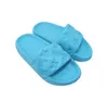 NUOVE Pantofole da donna Designer in pelle Infradito con fondo spesso Panno Latex Slides Sandalo rosa azzurro in resina Donna fantastiche pantofole di sabbia