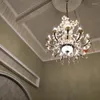 Chandeliers Large Crystal Chandelier Gold Light Living Room Restaurant Modern Compound Building