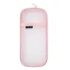 Koreansk stil Nylon Mesh Garn Stationery Organiser Simple Macaroon Pencilcase Holcer Pencil Case Classroom Accessories