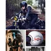 Kaski motocyklowe Kaski jazda wyścigiem wyścigowe 3/4 otwartej twarzy retro skuter motocross Cycling Casco Moto Casque ECE Zatwierdzony