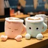 Oreiller Creative Latte-forme Coussins Mignon Japonais Matcha Latte Tasse Poupée Chiffres Filles Cadeaux D'anniversaire Décoration Ménage