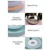 Matning Automatisk kattskål Vatten Dispenser Vattenlagring Pet Dog Bowl Stainless Steel Pet Food Bowls For Cats Dogs Waterer Feeder