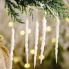 Weihnachtsschmuck 5 stücke Transparent Eiszapfen Anhänger Baum Hängendes Dekor Simulation Eis Für Jahr Xmas Party Home Ornaments1
