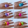 Bandringen zomer nieuwe mutilcolor transparante acrylhars waterdruppeltjes vorm ovaal voor vrouwen meisjes reizen sieraden huanzhi 2021 y23