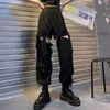 Dames Sorts Cargo Pant 2023 Mode Punk Jogger broek Harajuku Streetwear Spring Enkle Lengte Men Black Harem Oversized 230503