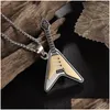 Pendant Necklaces High Quality Creative Electric Guitar Bass Stainless Steel Necklace Men Women Musician Lovers Fashion Acce Dhgarden Dhr3E