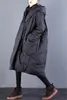 Trenchs de femmes manteaux extra grande taille femme vêtements 2023 hiver veste surdimensionnée manteau rembourré avec capuche longue lâche décontracté chaud parkas abrigo