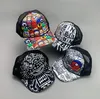 Outdoor Hip Hop Street Graffiti Kpop Hommes Femmes Baseball Chapeaux Coton INS Cartoon Réglable Respirant West Coast Skateboard Sport Caps