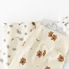 Piżama milancel jesień dziecięcego sleeper noszenie niedźwiedzia garnitur małe stokrotki Pajama zestaw kreskówkowy zestaw do snu 230503