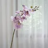 Kwiaty dekoracyjne 7 głów Big Orchid gałąź jedwabny sztuczny kwiat Xmas wystrój domu Plante Artificielle Fall Decoration Flores