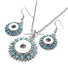 Earrings Necklace Noosa Crystal Snap Button Jewelry Set Mini 18Mm 12Mm For Women Bohemia Gift Drop Delivery Sets Dhf1G