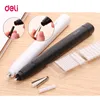 Erasers Deli Electric Pencil Drawing Mechanical Mite Mineeded For Kids School Office Supports Rubber Refill 230503