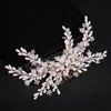 Pearl Wedding Hair Comb Tiaras For Women Crystal Bead Alloy Hairpin Girls Prom Hair Clips Charm Bridal Hair Jewelry