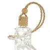 Bouteilles de parfum de voiture suspendues simples Vide Désodorisant Diffuseur Bouteille Pendentif Ornement Parfum rechargeable Diffuseur d'huile essentielle Accessoires de décoration