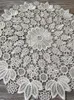 Mats Pads New Lace Round White Embroidery Table Place Mat Wedding pad Cloth Drink Placemat Cup Mug Dinner Tea Coaster Glass Doily Kitchen Z0502