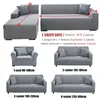 Tampas de cadeira cinza cor lisa elástica sofá de elástico precisam de ordem 2 peça se o estilo L-estilo LFAs sofás con-corea long stoces para 230428