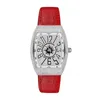 Polshorloges mode retro universele vatvormige horloge dames lichtgevende waterdichte kwarts lederen kleding riem heren's