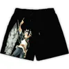 Shorts masculinos Anime Black Clover Shorts Classic Gym Basketball Workout Shorts de verão shorts casuais de verão shorts de natação j230503