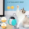 Toys 2022 New Cat Toys Interactive Tumbler Swing Toys For Cats Balance Car Cat Chasing Toy With Funny Pet Products For Dropshipping
