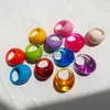 Bagues d'été en résine acrylique transparente multicolore, forme ovale de gouttelettes d'eau pour femmes et filles, bijoux de voyage HUANZHI 2021 Y23