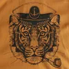 Heren t shirts zomers mans shirt tijger bedrukt patroon top tees korte mouw hoogwaardige katoenen sport polo Europeaan streetwear