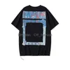 Brands Offs 23ss T Shirt Loose Tees Summer Fashion Hommes Femmes Tops Designers Casual Shirts Luxurys Vêtements Street Shorts Sleeve Clothes Polos T-shirts CT8T Blanc