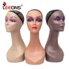Wig Stand Stand realistische mannequin kop voor pruiken vrouwelijke mannequin kop met lange nek manikin hoofd buste voor pruik displayhatsunglassjewelry 230428