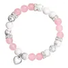 Strand Pierre Naturelle Bracelet Perles Bracelets Coeur Cadeaux D'amitié Pour Femmes Hommes Bijoux T8DE