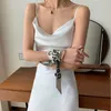 Casual Dresses Women's Summer Dress Fashion Acetate Gauze Long Party Female S4269Casual