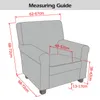 Chair Covers Waterproof Armchair Cover Stretch Detachable Sloping Arm Back Slipcover Soft Single Small Seater Sofa For Home Club 230428