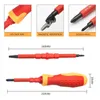 Schroevendraaier 8pc Precision Screwdriver Bit Set Magnetic Insulation Removable Destornillador Electrician Home Electrical Special Repair Tools