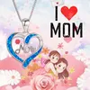 Collana del girocollo per il cuore per le donne accessori lettera mamma regali di compleanno mamma regali per la festa della mamma ciondoli.