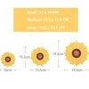 Mats Pads Sunflowers Silicone Coaster Plant Coffee Table Mats Cup Mats Pad AntiScald Nonstick Desktop Pads Placemat Kitchen Accessories Z0502