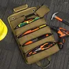 Sacs de rangement Kit d'outils d'électricien Type de rouleau Sac à bois Matériel monté sur voiture