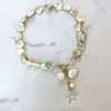 Girocollo conchiglia irregolare collana di perline di madreperla design creativo conchiglia micro-intarsiato zircone stella ciondolo gioielli all'ingrosso