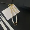 Luxury Designer CCity Necklaces Classic Pendant Jewelry Retro carving C Pearl Chokers Necklacess Couples Party Wedding high quality Gift e34545