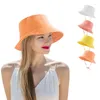 Szerokie grzbiet kapelusze kapelusz kobiety solidna wszechstronna czysta kolor swobodny codzienny ochrona przeciwsłoneczna krem ​​przeciwsłoneczny dama oddychająca dorosła rybak Słońca