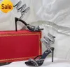 Schwarze Kristallleuchter-Sandalen mit hohen Absätzen für Damen, Feenstil, Luxus-Diamant-Serpentin umwickelt, römische High Heels 10 cm, sexy Modedesigner-Bankett Dr