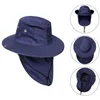 Cappelli da esterno Cappello da pescatore per donna Uomo Cappello estivo Boonie con patta sul collo Protezione UV esterna Cappelli da sole Cappellini da pesca a tesa larga J230502