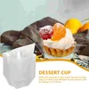 Gâteaux en plastique de tasse de récipient de dessert de pudding de bols pour la cuisine de boulangerie de partie
