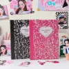 Notepads MINKYS Arrival Kawaii Marble A5 Binder Kpop Pocard Collect Book With 10pcs Sleeves Bag Po Album Stationery 230503