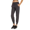 Активные брюки с твердым цветом женщин спортивные брюки Комплексные тренировочные тренировки йога леггинс в дышащий хрустящий шнур