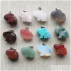 Charms esculpidos de animais de coelho esculpido pingentes de cristal de pedra natural para acessórios de colar jóias que fazem entrega de entrega de queda c dhhki