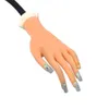 Exhibición de práctica de uñas 1 unids Nail Art Mano falsa Flexible Suave Plástico ajustable Práctica de dedo Modelo protésico Manicura Entrenamiento Herramienta de exhibición LYND275 230428