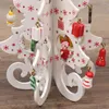 Christmas Decorations 1 Set Tree Ornament Stereo Wood Fine Workmanship Desktop Figurine Miniature For Home Xmas