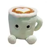 Kissen Kreative Latte-Form Kissen Niedliche japanische Matcha Latte Cup Puppenfiguren Mädchen Geburtstagsgeschenke Dekoration Haushalt