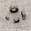 Beads 10 Pieces 925 Sterling Silver Round Tire Spacer Bead 5mm 7mm 9mm 11mm For Bracelet Necklace